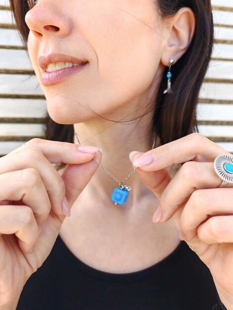 Cube necklace