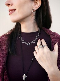 Silver Cross necklace