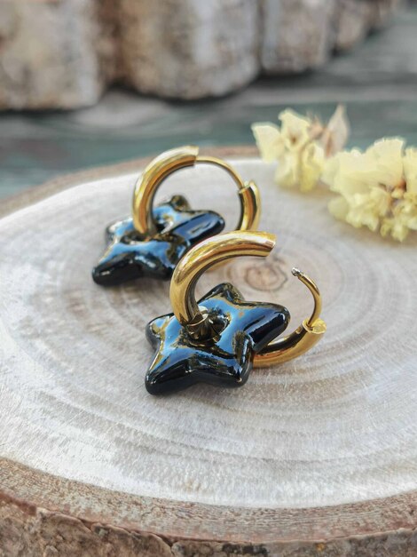 Galaxy stainless steel earrings