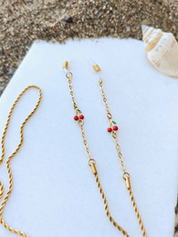 Cherries eyeglasses chain