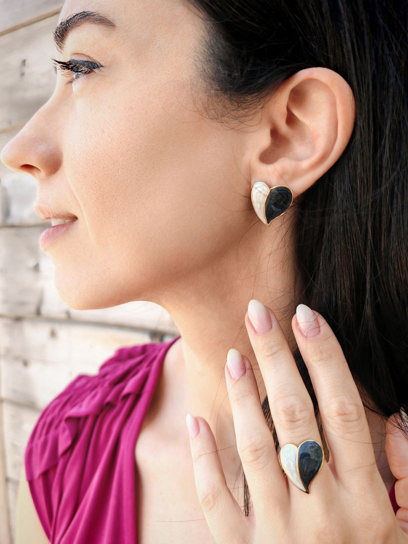Dalmatian stainless steel earrings