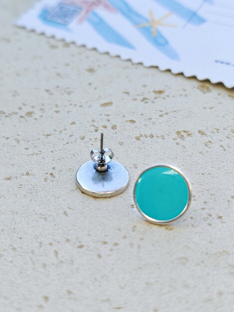 Blue candy earrings