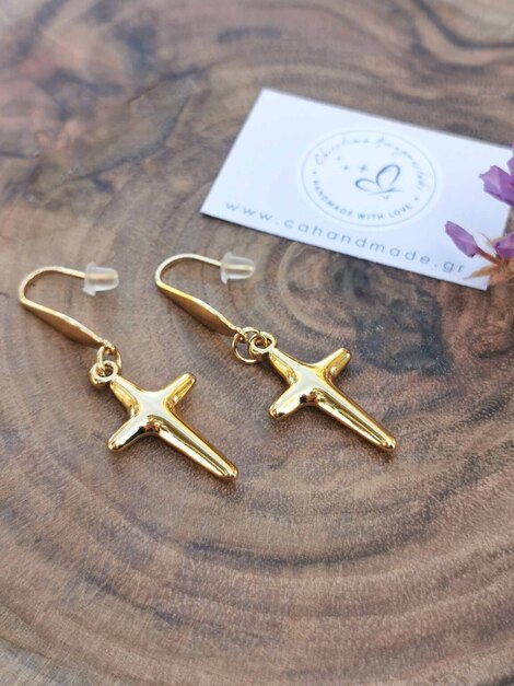 Prayer stainless steel earrings