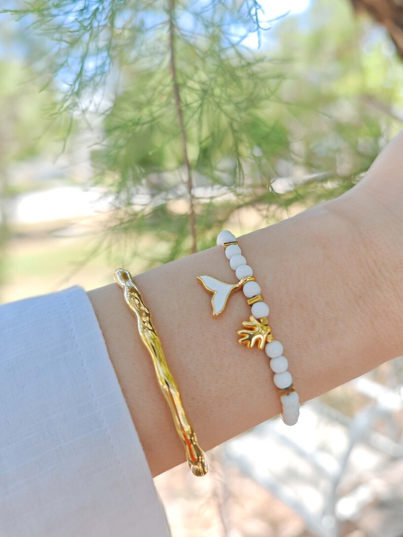 White mermaid bracelet