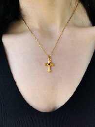 Black Cross necklace