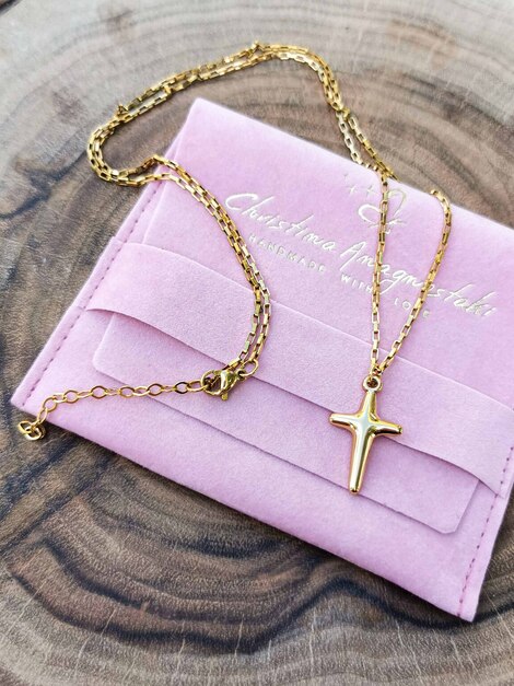 Cross stainless steel necklace