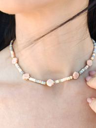 Peach Mojito necklace