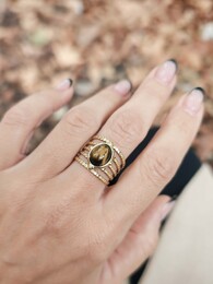 Tiger stainless steel ring