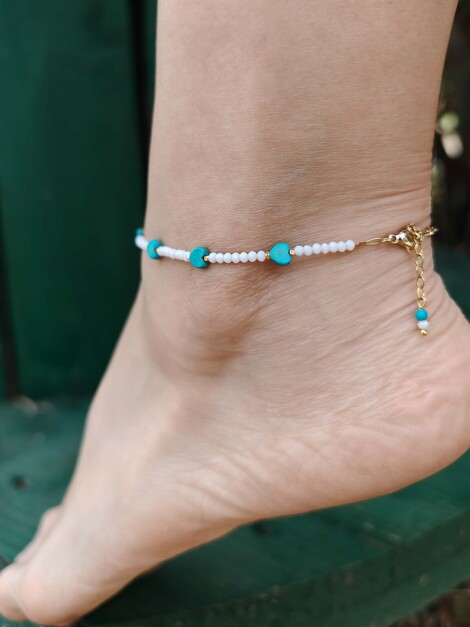 Hearts anklet 