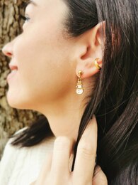 Snowman earrings