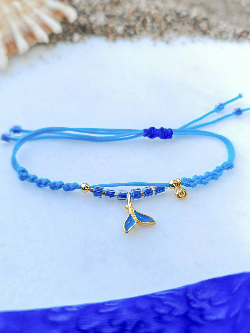 Blue mermaid bracelet