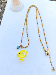 Murano fish necklace
