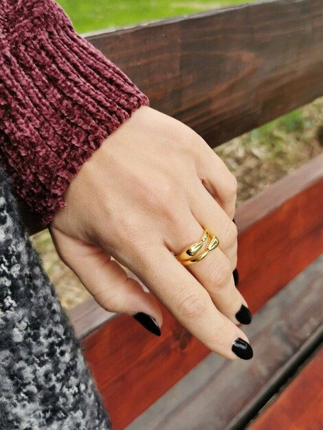 Bamboo stainless steel ring