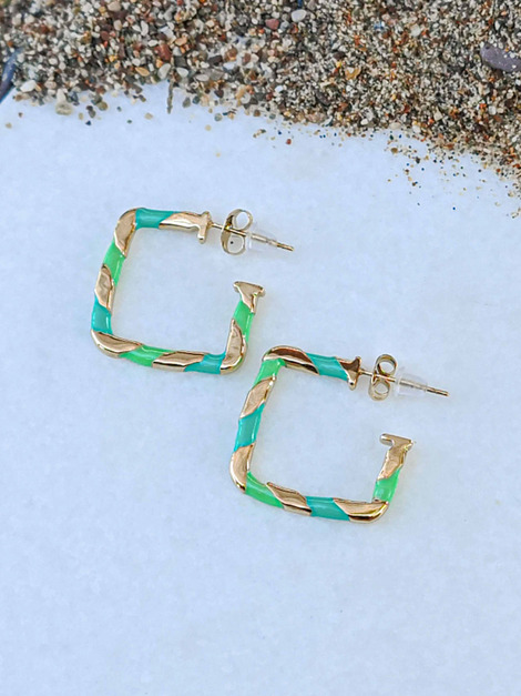 Braids stainless steel earrings