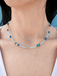 Blue lake necklace