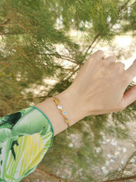 Monogram seahorse bracelet