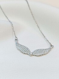 Angel silver necklace