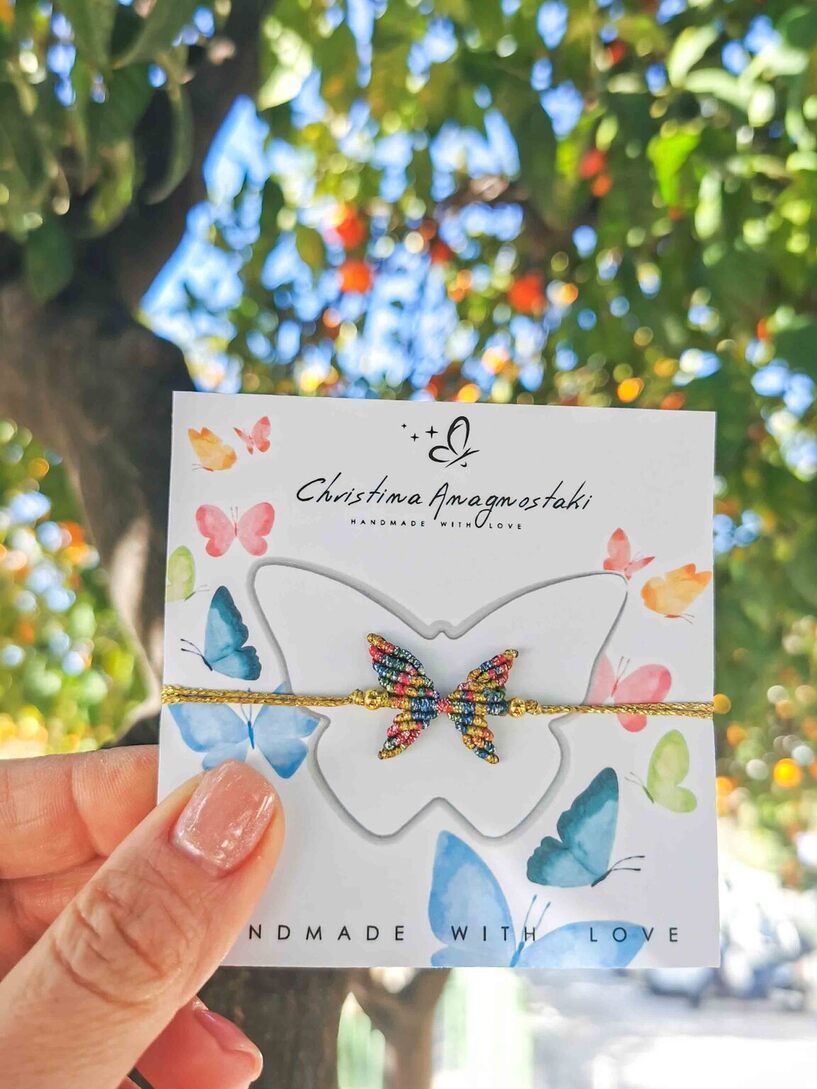 Multicolor Butterfly bracelet