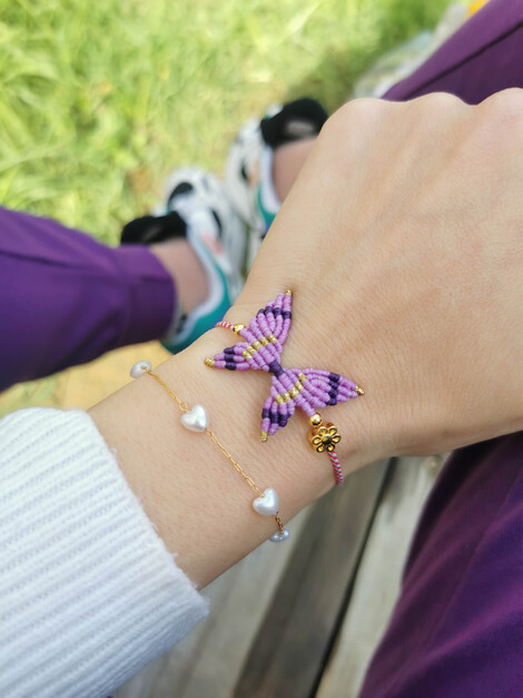 Butterfly macrame martaki