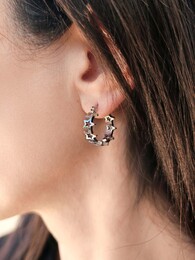 Estrellas stainless steel hoops