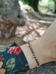Hematite moon bracelet