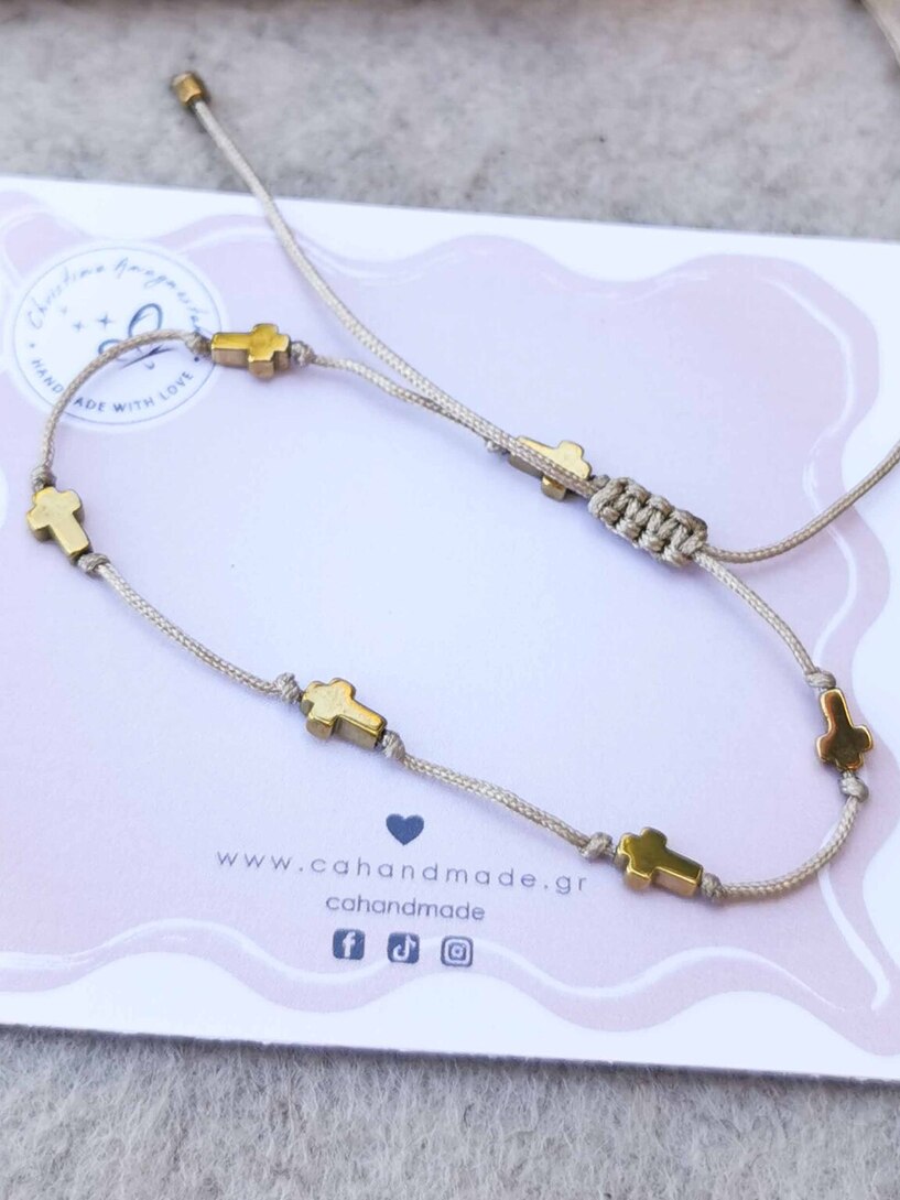 Cross Hematite bracelet