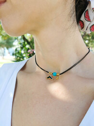 Black mermaid polymorphic necklace