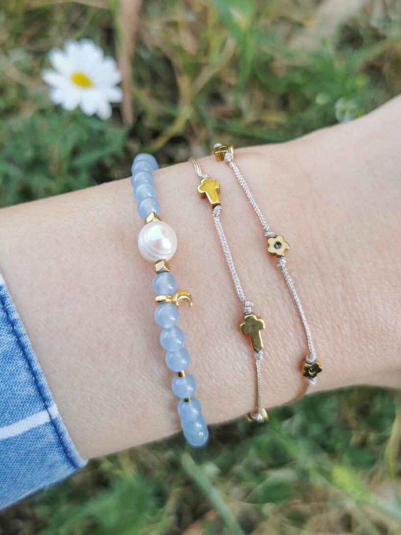 Cross Hematite bracelet