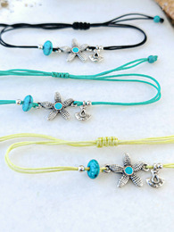 Starfish silver bracelet