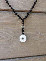 Compass men rosario necklace