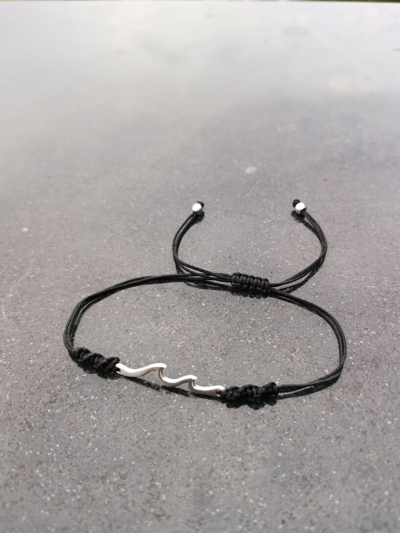 Wave men bracelet