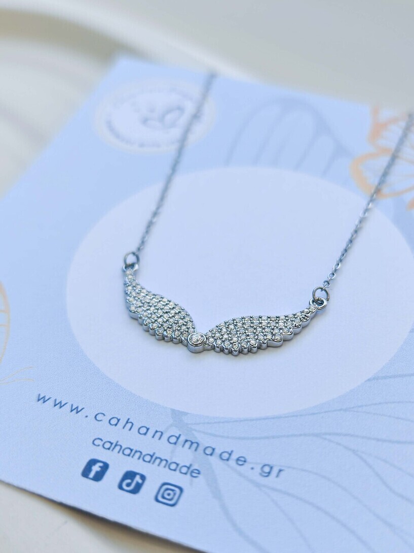 Angel silver necklace