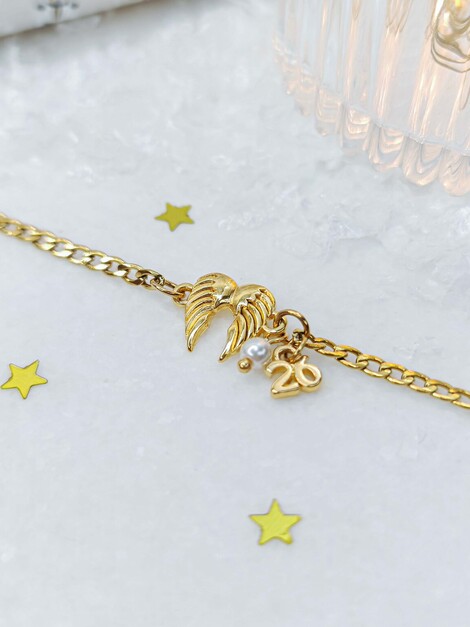 Wings chain bracelet