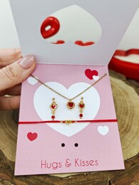 Red hearts set