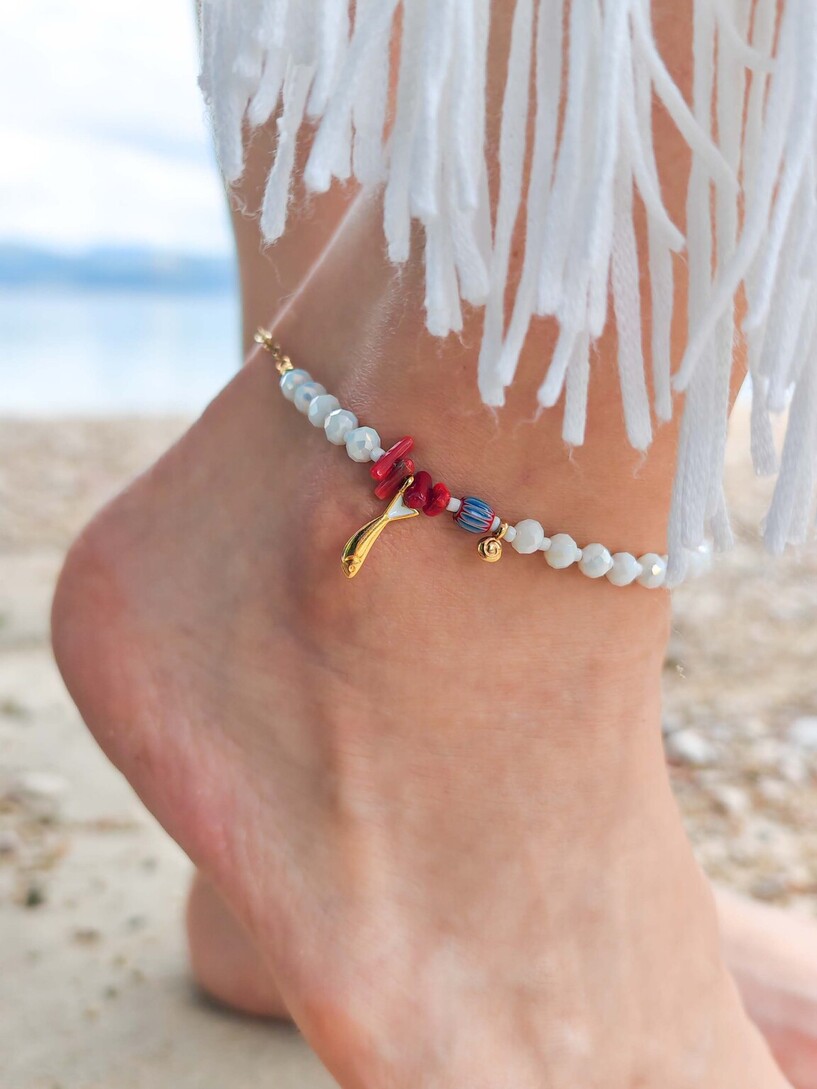 White fish anklet 