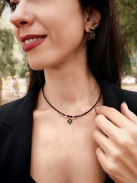 Luck stainless steel necklace