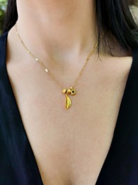 Falling leaf necklace