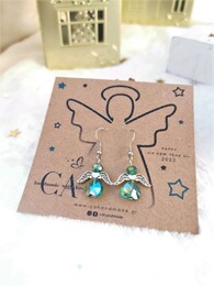 Αγγεlucky green earrings