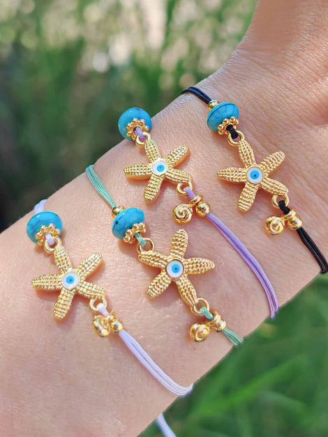 Starfish golden bracelet