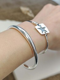 Bold bangle bracelet