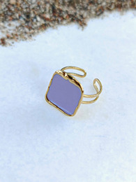 Violet stainless steel ring