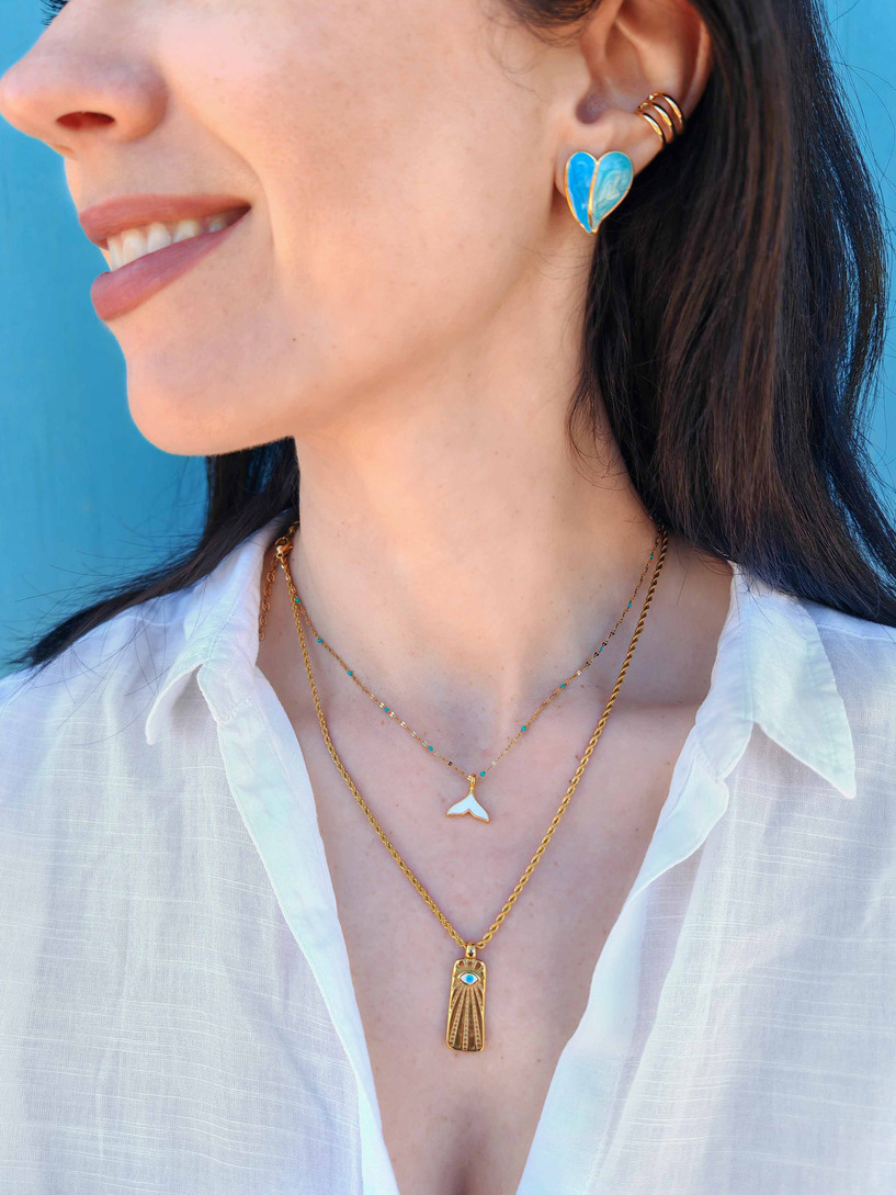 Calypso white necklace