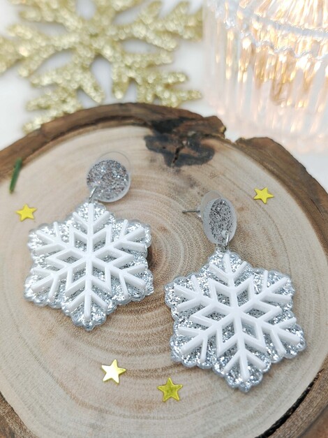 Snowflakes earrings