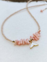 White mermaid necklace