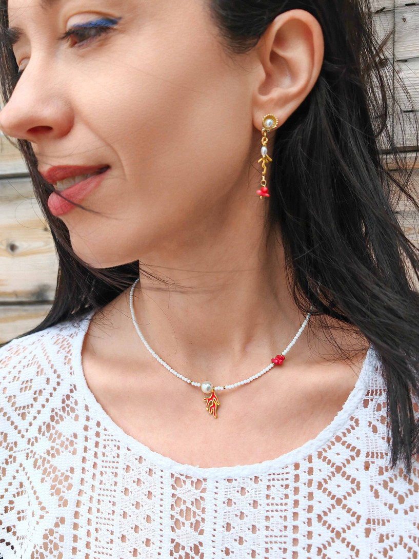 Coral sea necklace
