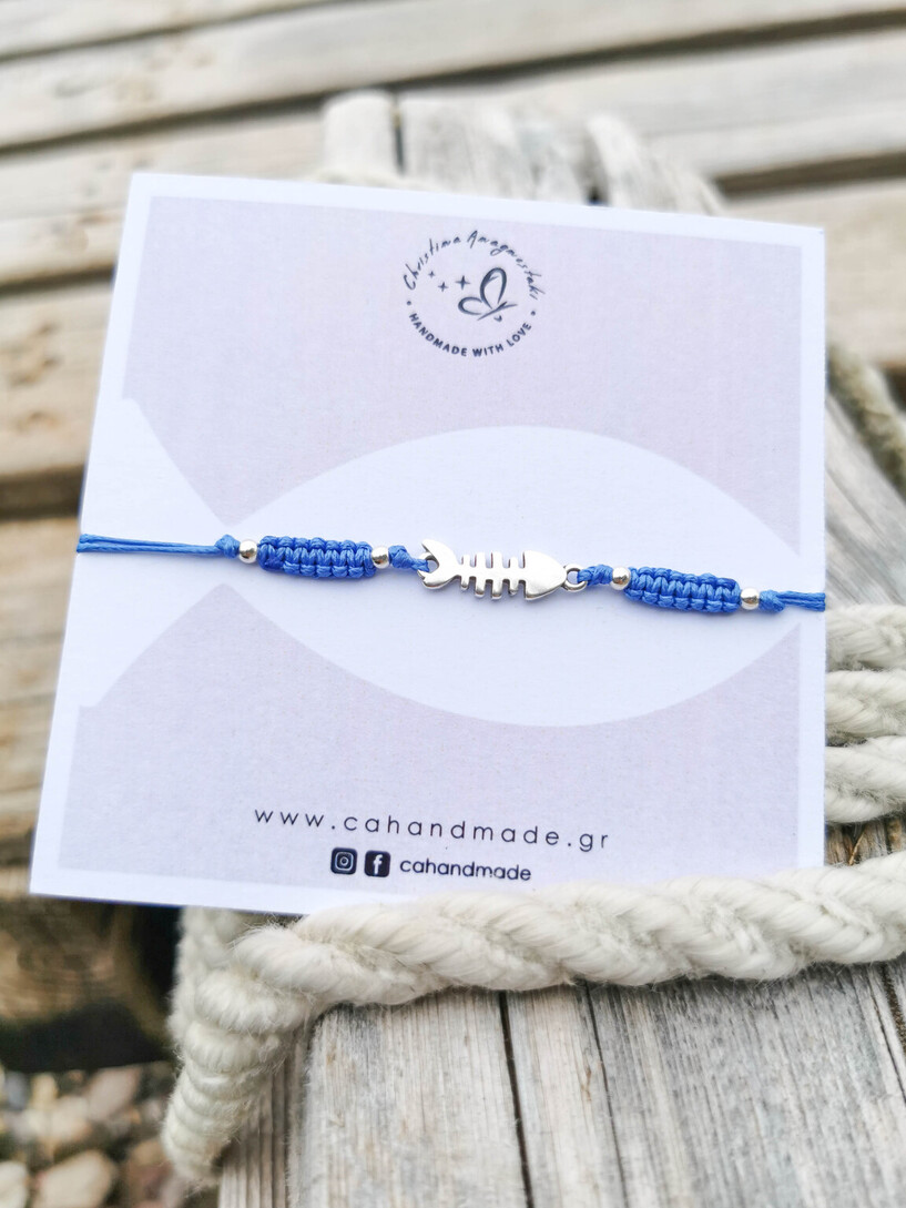 Fishbone men bracelet