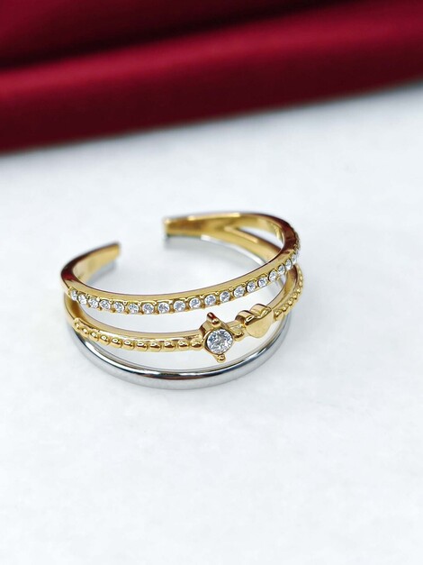 Heart stainless steel ring