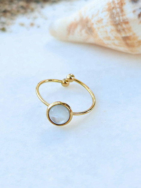 Ariel stainless steel ring