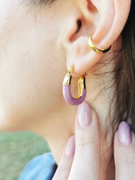 Violetta stainless steel earrings
