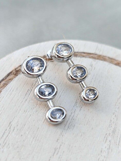 Alien stailness steel earrings